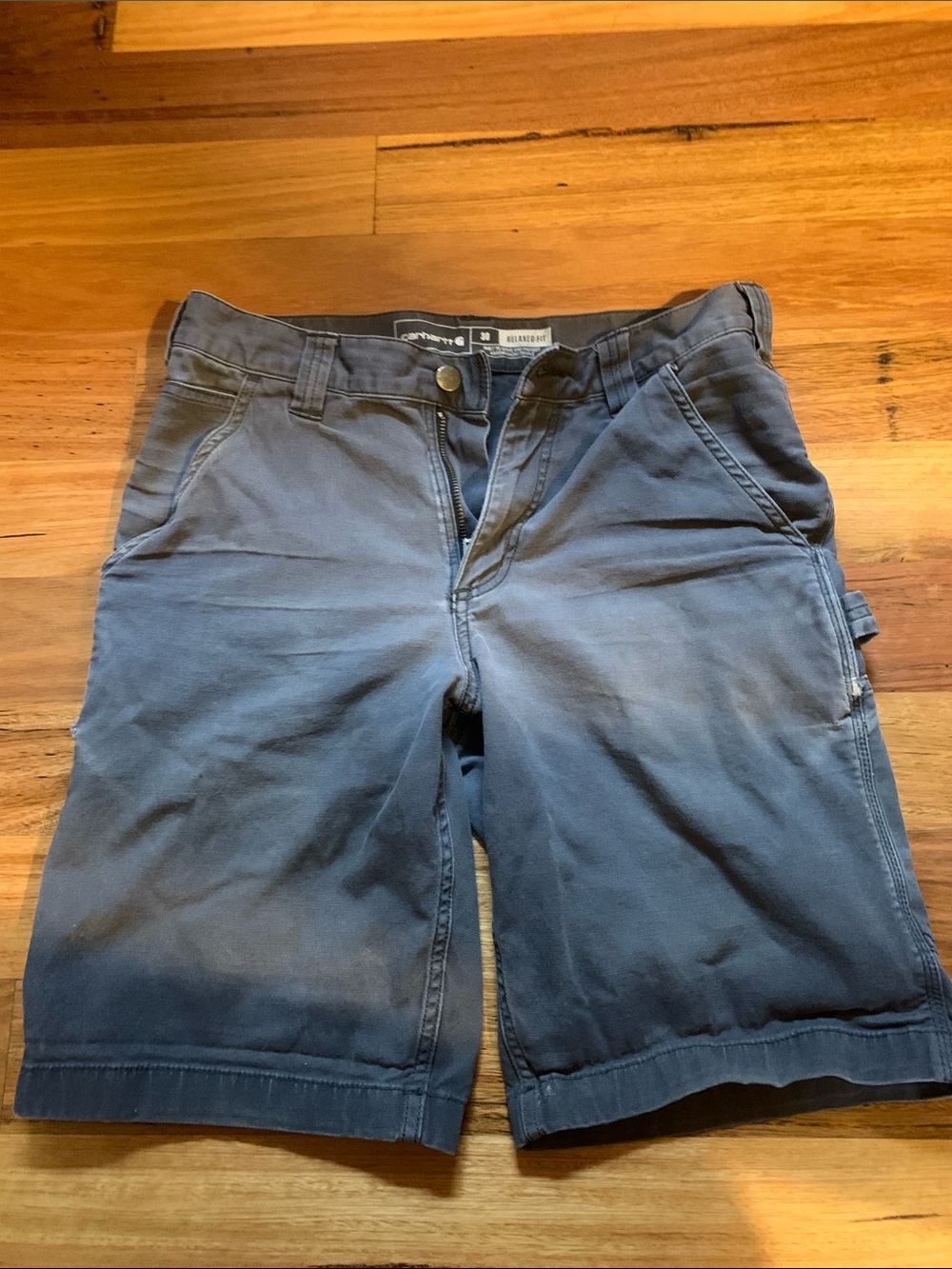 Carhartt Men’s Blue/grey Utility Cargo Shorts